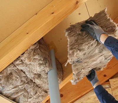 Inserting the insulating material