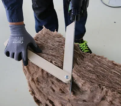 Positioning for bevel cut