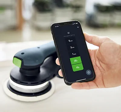 The Festool app in combination with a tool