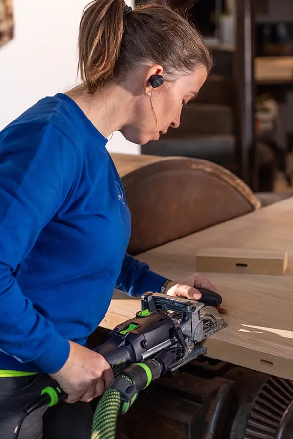 Saskia is a loyal Festool user and enthusiastically talks about her favourite tools