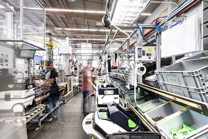 Production of the Festool dust extractors in Illterrissen