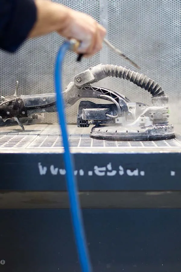 The Planex easy in the Festool service workshop