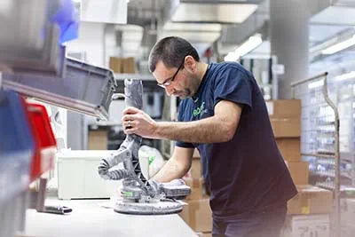 The Planex easy in the Festool service workshop