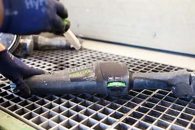 The Planex easy in the Festool service workshop