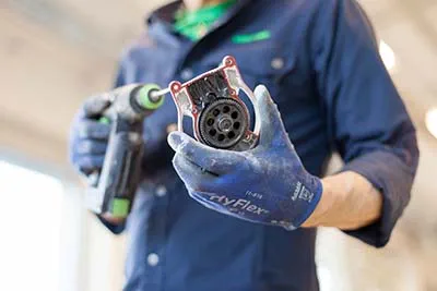 The Planex easy in the Festool service workshop