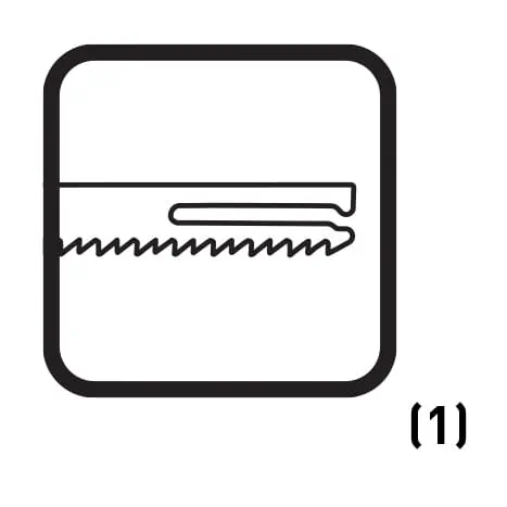 Blade set with offset saw blades