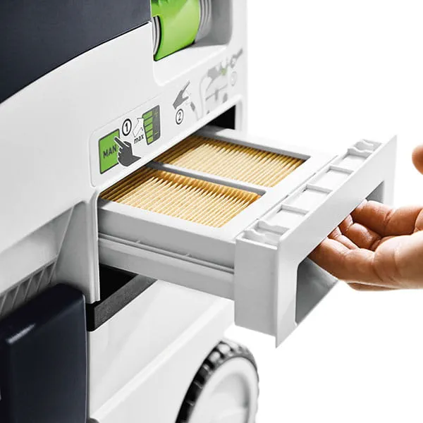 Easy filter bag change for the Festool dust extractor