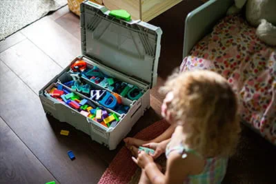 Richard uses Systainers to store his daughters toys