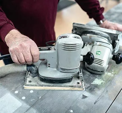 Sanding with the Festool sander