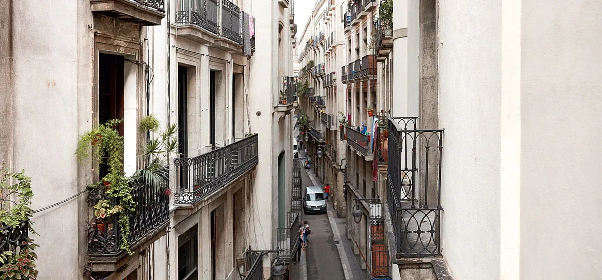 A façade in Barcelona