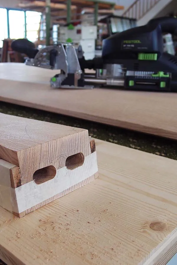 Working with the Festool joining machine Domino