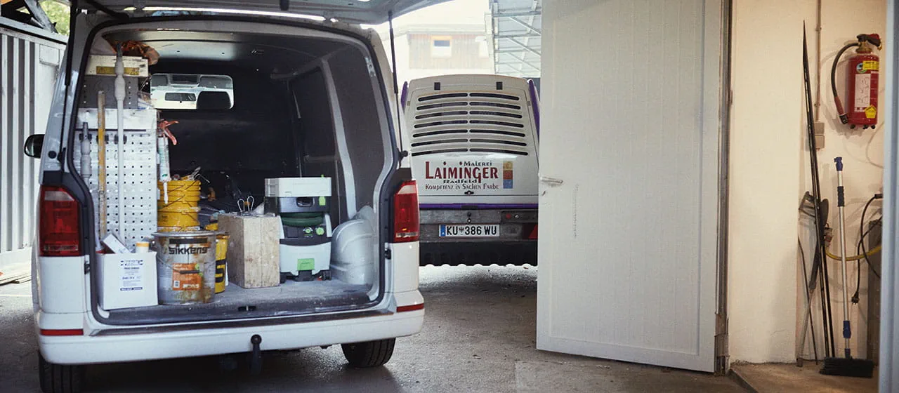 The workshop of the painter business in Tyrol