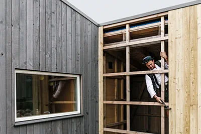 Framework and cladding on modern wooden houses must withstand the sometimes harsh Baltic Sea climate.