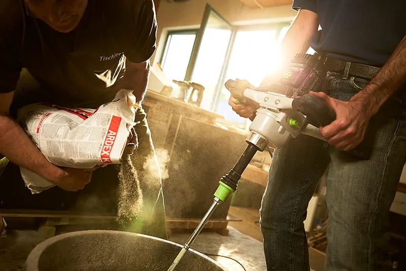 The Festool cordless drill in operation