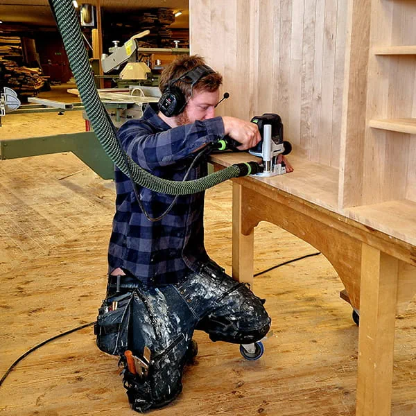Carpenter Daniel Löwing at work