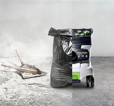 Gesünder arbeite mit den Absaugmobilen von Festool.
